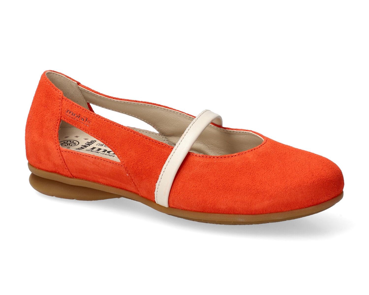 Ballerines femme modèle Samya Orange - Mephisto